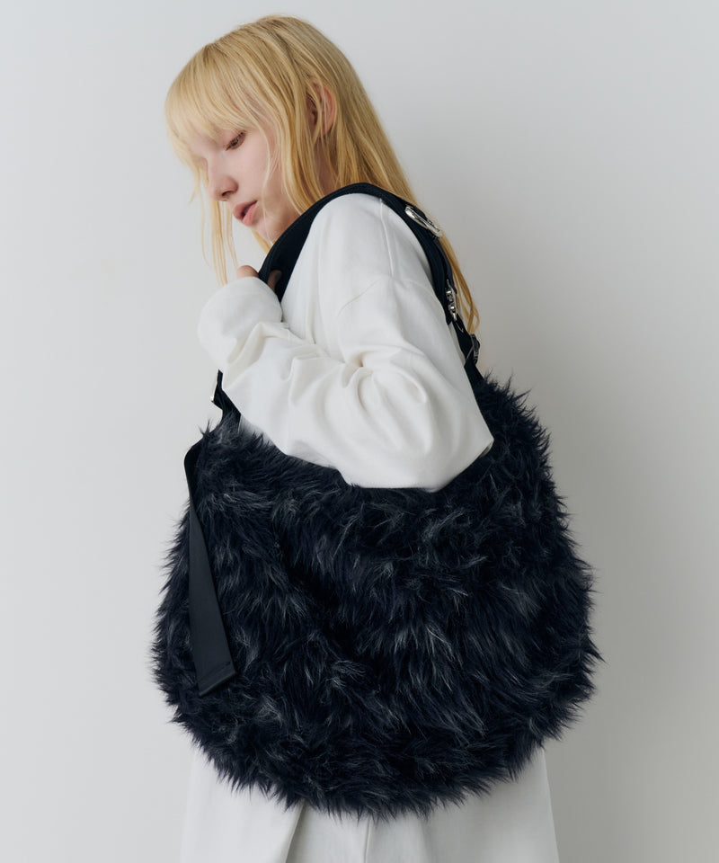 【予約】AIVER Atelier Made　ミックスファーショルダーバッグ