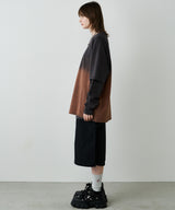 【予約】AFF AIVER　グラデーションブリーチレイヤードロンTEE