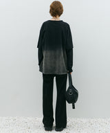 AFF AIVER　グラデーションブリーチレイヤードロンTEE
