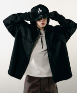 【ONLINE STORE先行予約】AIVER　レイヤードカットオフツイルシャツ