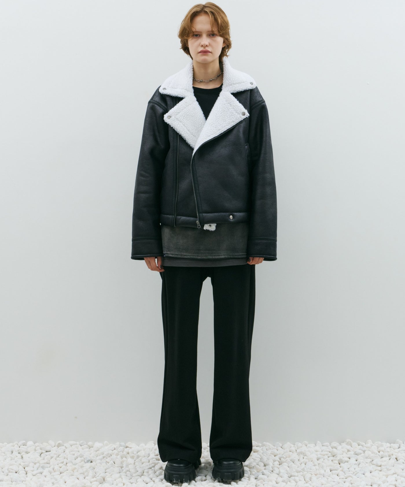 AFF AIVER フェイクムートンダブルライダース