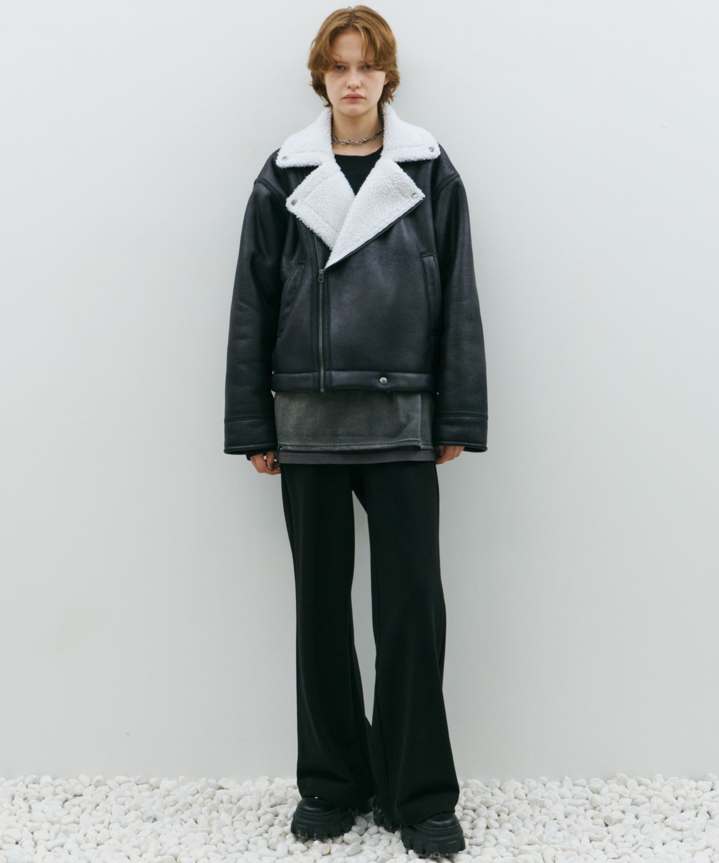 AFF AIVER フェイクムートンダブルライダース