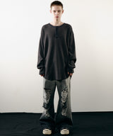 【ONLINE STORE先行予約】AIVER　ヘビーワッフルモンスターL/S TEE