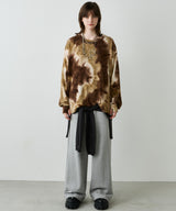 【予約】AFF AIVER　ムラ染めニットL/S TEE
