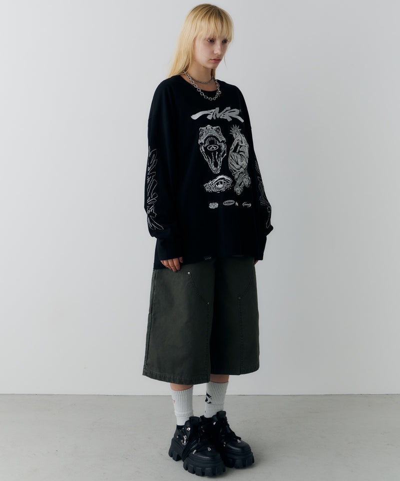Johann×AIVER　刺繡L/S TEE