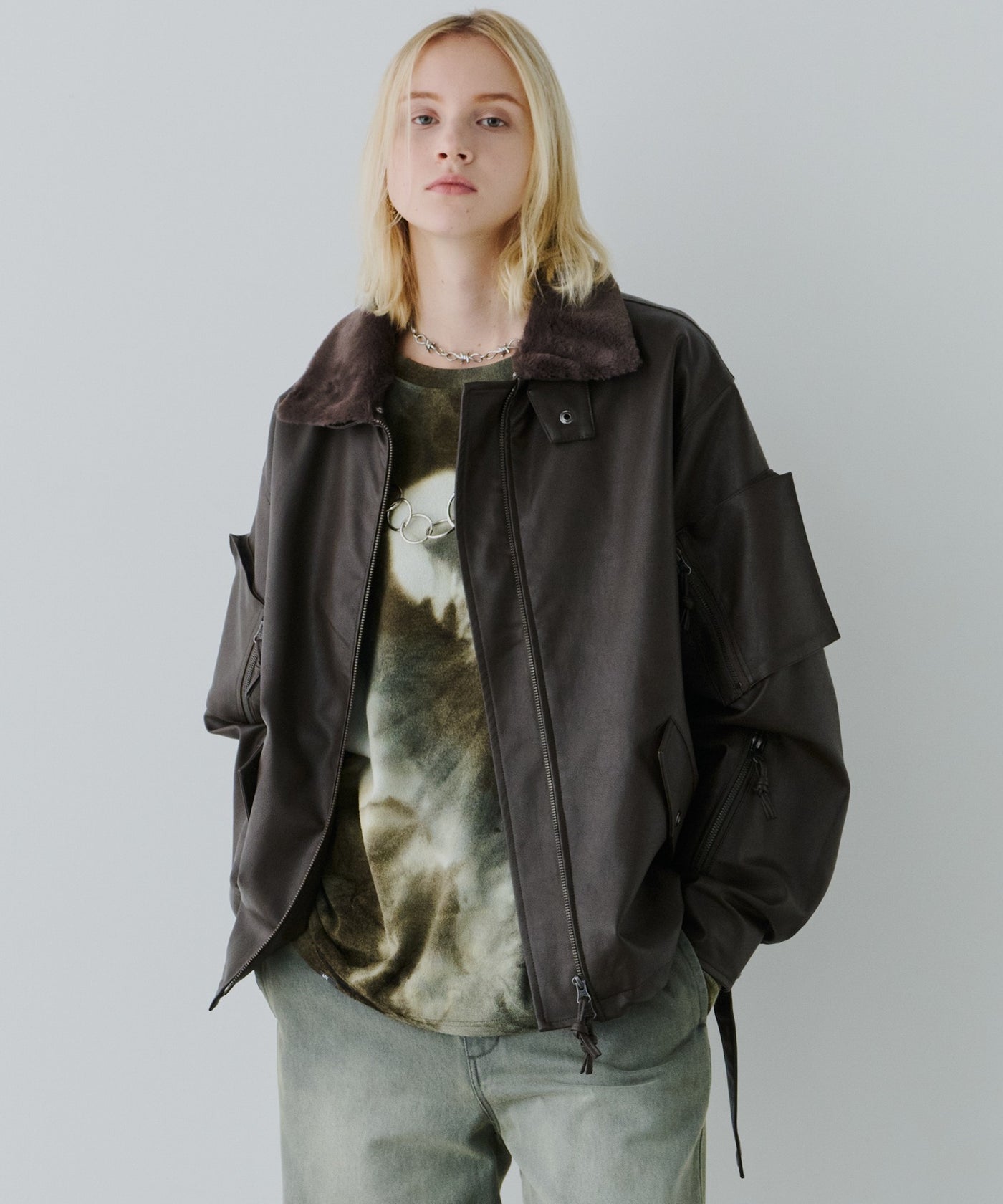 予約】AIVER 2WAYカラーフライトジャケット