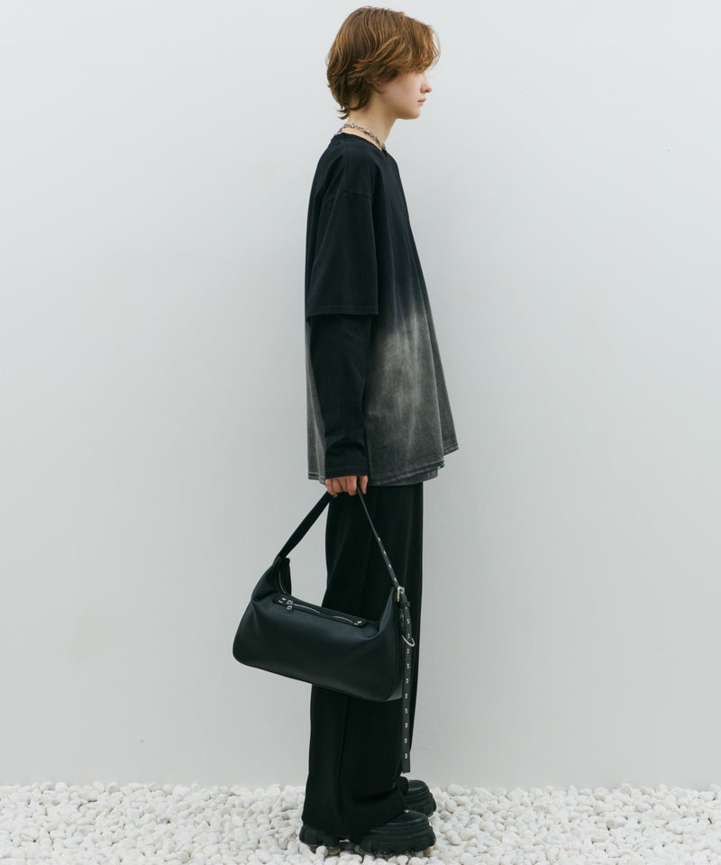 AFF AIVER　グラデーションブリーチレイヤードロンTEE
