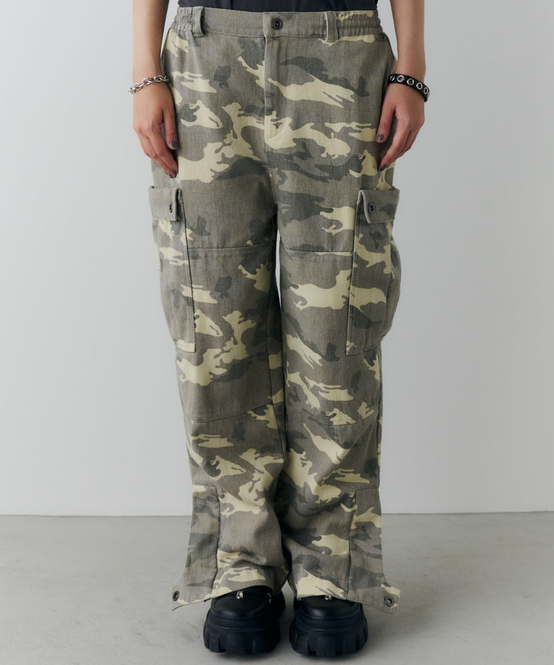 AFF AIVER　バイオウォッシュダブルニーカーゴパンツ