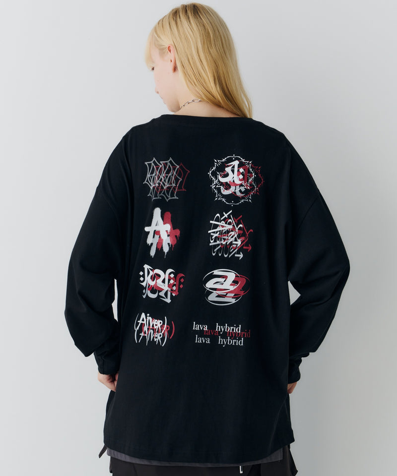 【予約】AIVER　エラープリントL/S TEE
