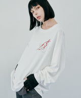 AIVER　スモーク刺繍ロンTEE