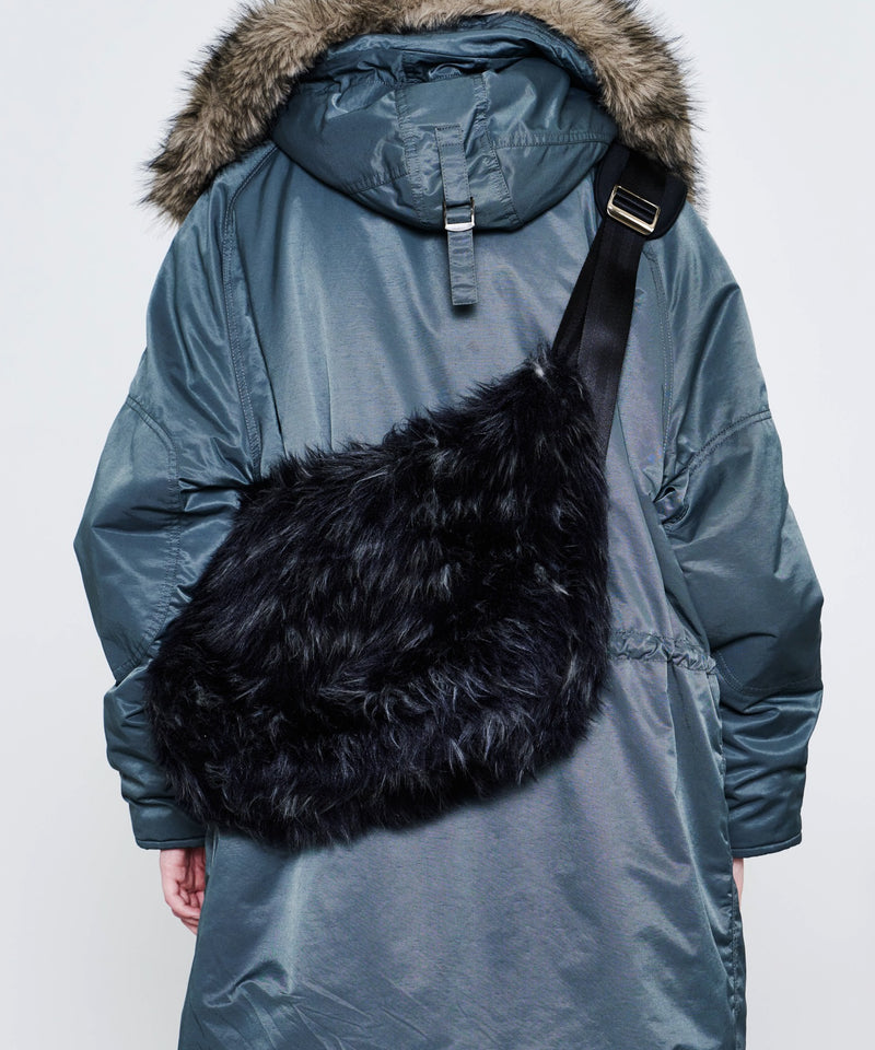 【予約】AIVER Atelier Made　ミックスファーショルダーバッグ
