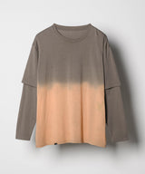 【予約】AFF AIVER　グラデーションブリーチレイヤードロンTEE