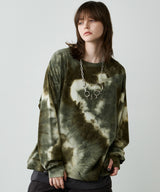【予約】AFF AIVER　ムラ染めニットL/S TEE