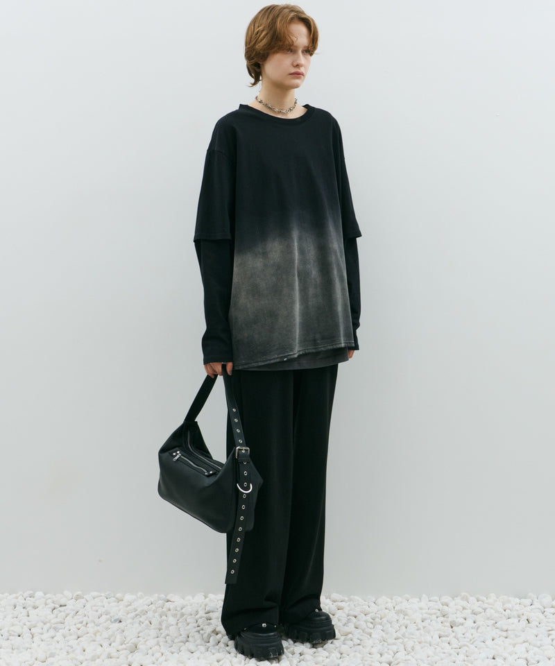 AFF AIVER　グラデーションブリーチレイヤードロンTEE