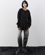 【予約】AIVER　ヘビーワッフルヘンリーネックL/S TEE