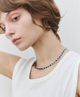 AFF AIVER　　天然石カットビーズネックレス　MADE IN JAPAN