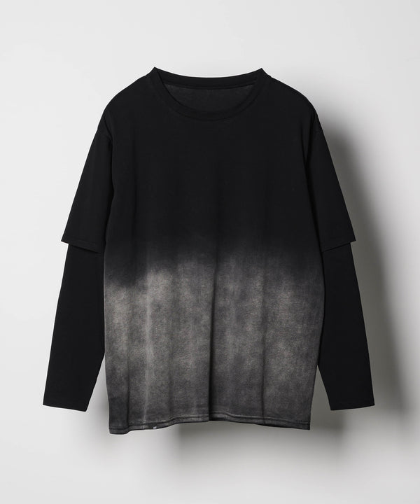 【予約】AFF AIVER　グラデーションブリーチレイヤードロンTEE
