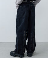 AIVER　ボンテージデニムベイカーパンツ