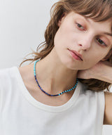 AFF AIVER　　天然石カットビーズネックレス　MADE IN JAPAN