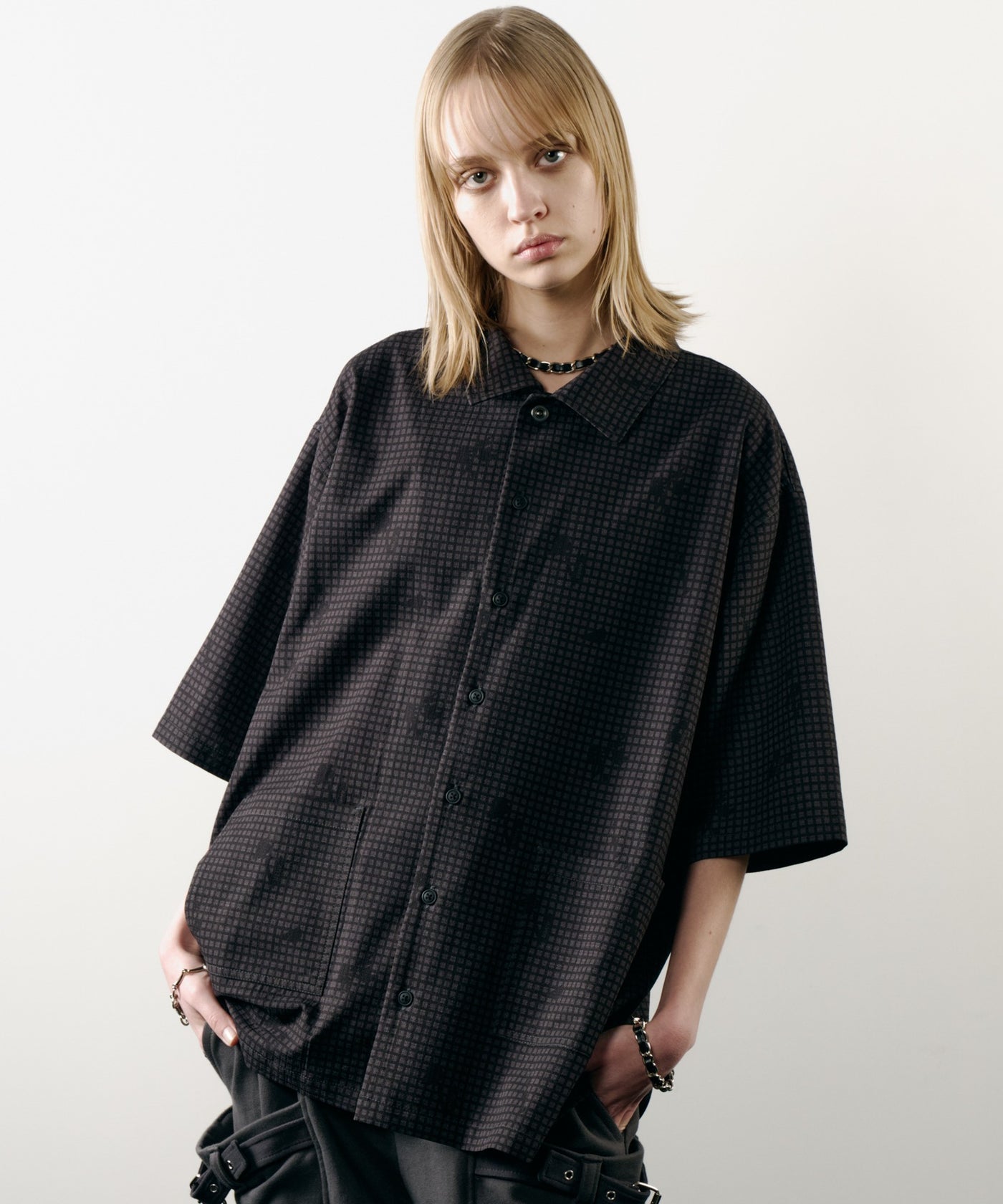 AFF AIVER 編み込みチェーンチョーカーネックレス MADE IN JAPAN
