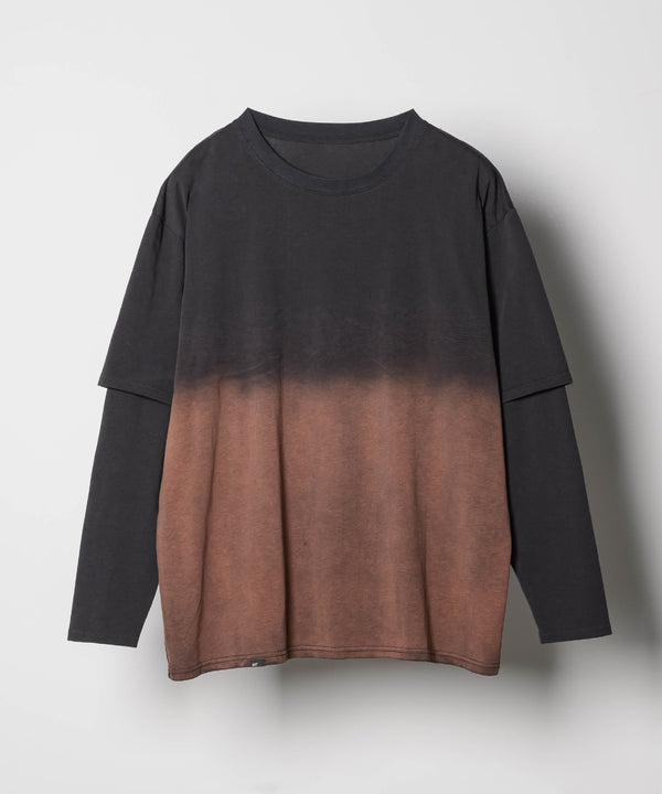 【予約】AFF AIVER　グラデーションブリーチレイヤードロンTEE