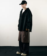 【ONLINE STORE先行予約】AIVER　レイヤードカットオフツイルシャツ