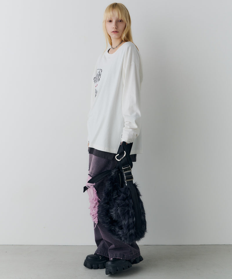【予約】AIVER Atelier Made　ミックスファーショルダーバッグ