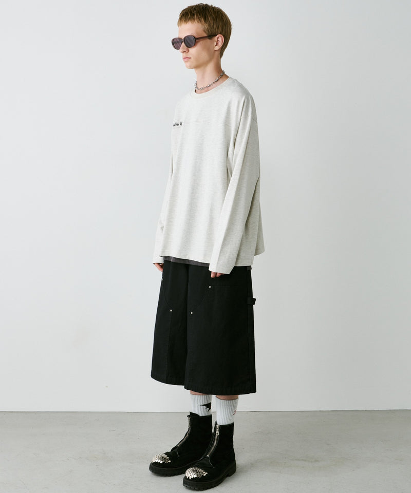 【予約】AIVER　30/2ウォッシュ天竺フットボールL/S TEE