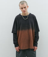 AFF AIVER　グラデーションブリーチレイヤードロンTEE