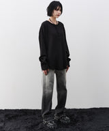 【予約】AIVER　ヘビーワッフルヘンリーネックL/S TEE