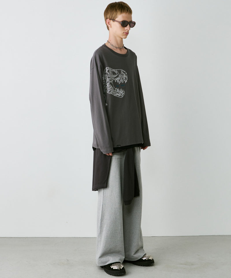AIVER　レックス刺繍L/S TEE