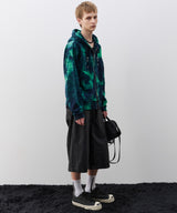【予約】AIVER　タイダイ裏毛ビーズコードパーカー