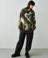 【予約】AFF AIVER　ムラ染めニットL/S TEE