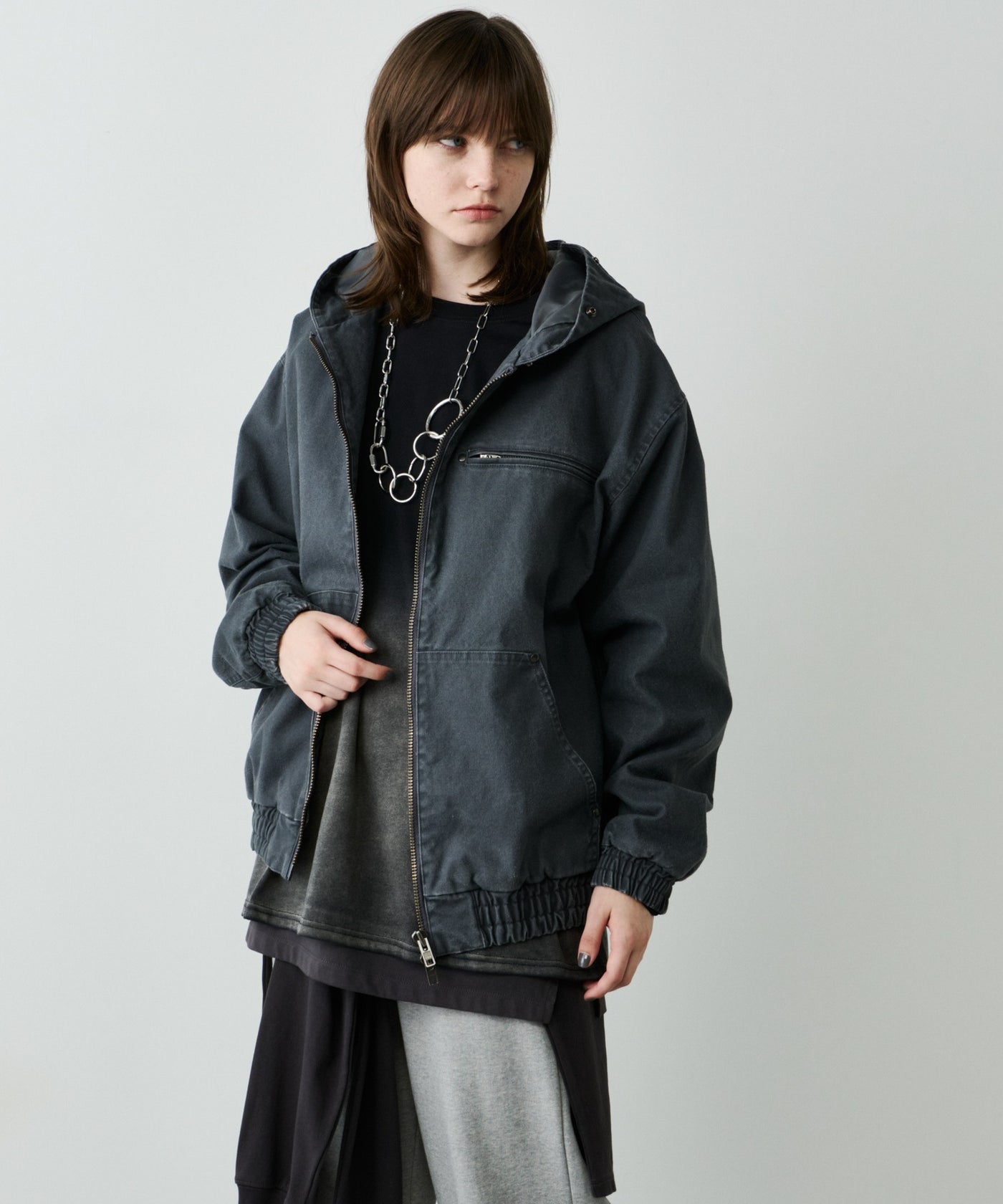 一部予約】AIVER ダックパーカーブルゾン