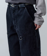 AIVER　ボンテージデニムベイカーパンツ