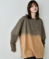 【予約】AFF AIVER　グラデーションブリーチレイヤードロンTEE