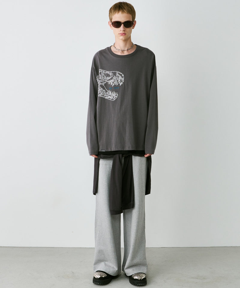 AIVER　レックス刺繍L/S TEE