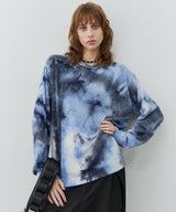 【予約】AFF AIVER　ムラ染めニットL/S TEE