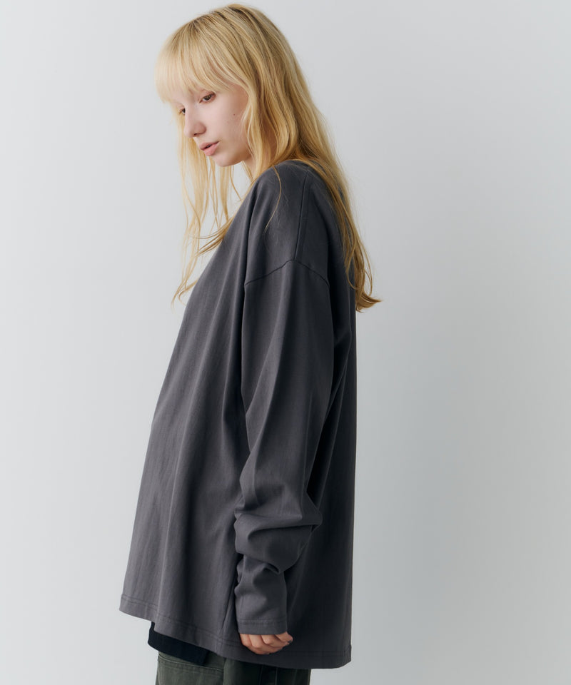 AIVER　レックス刺繍L/S TEE