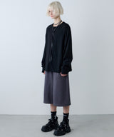 【ONLINE STORE先行予約】AFF AIVER　16/-ウォッシュ天竺ワイドスリーブL/S TEE