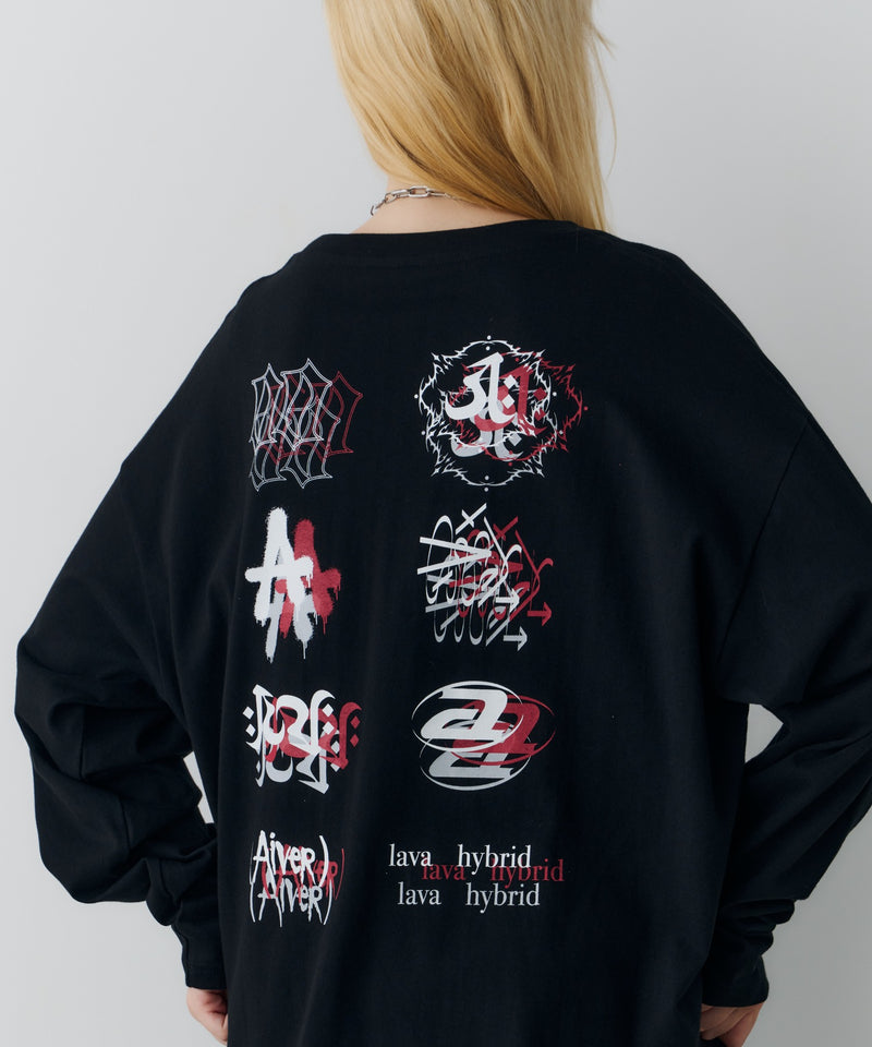 【予約】AIVER　エラープリントL/S TEE