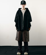 【ONLINE STORE先行予約】AIVER　レイヤードカットオフツイルシャツ