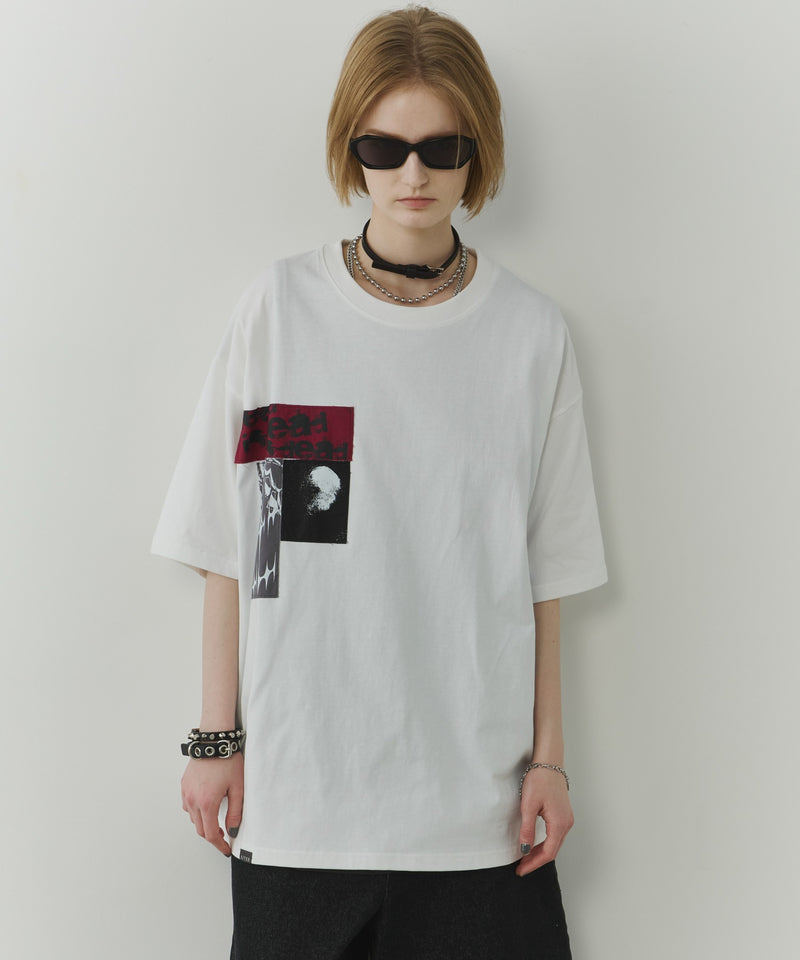 【予約】AIVER　カットオフパッチS/S TEE