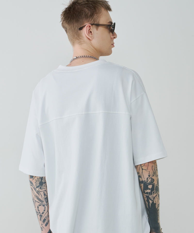 AIVER　30/2ウォッシュ天竺フットボールS/S TEE