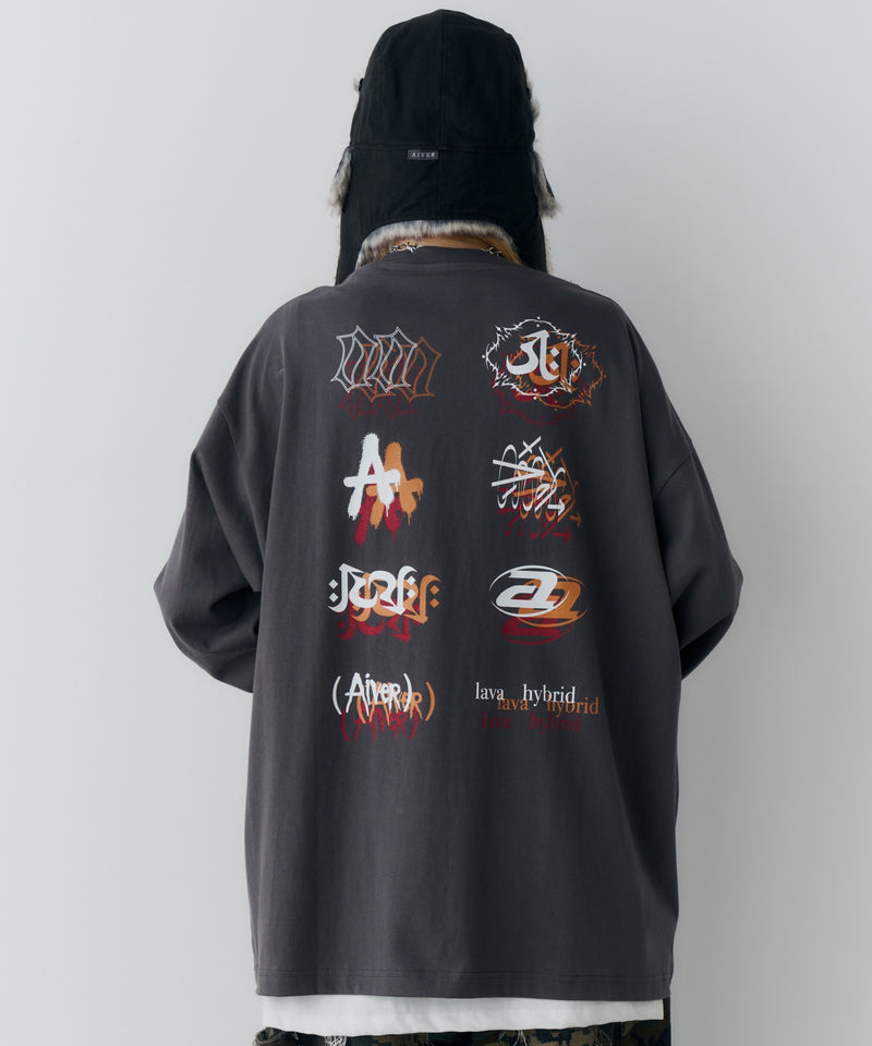 【予約】AIVER　エラープリントL/S TEE