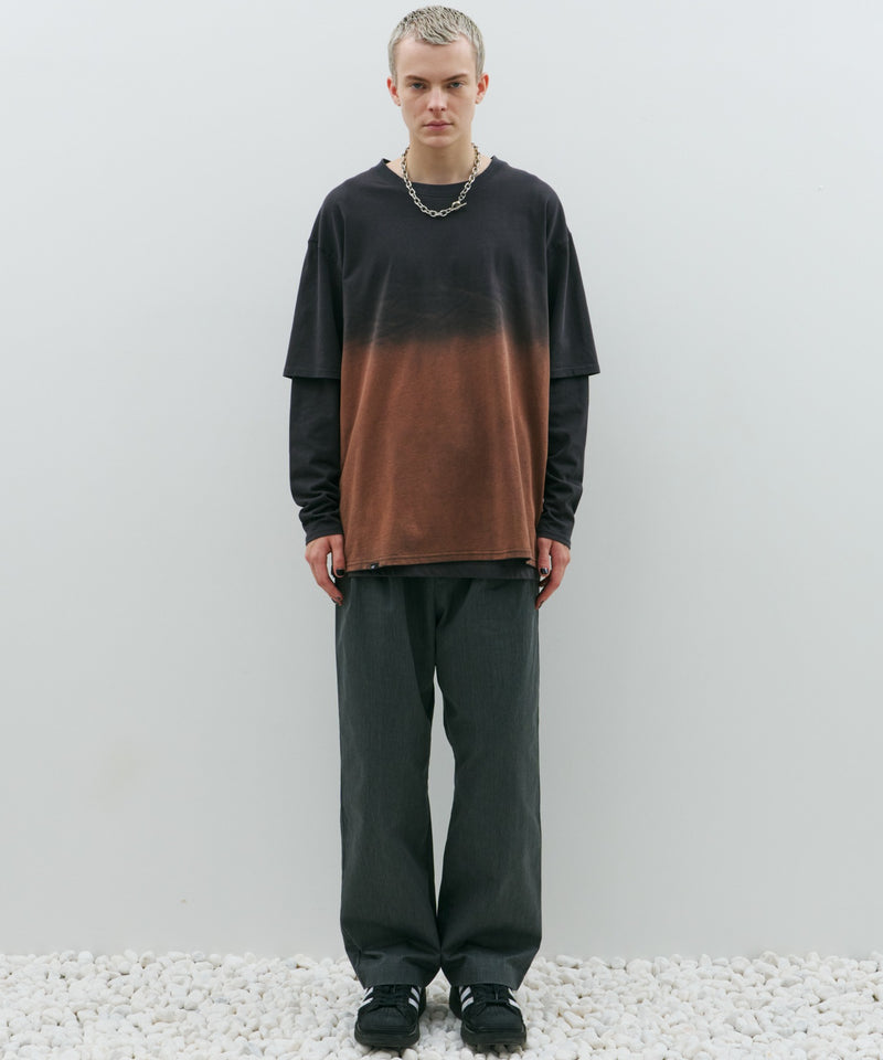 AFF AIVER　グラデーションブリーチレイヤードロンTEE