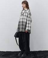 【予約】AIVER　スプレー加工オンブレチェックシャツ