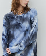 【予約】AFF AIVER　ムラ染めニットL/S TEE