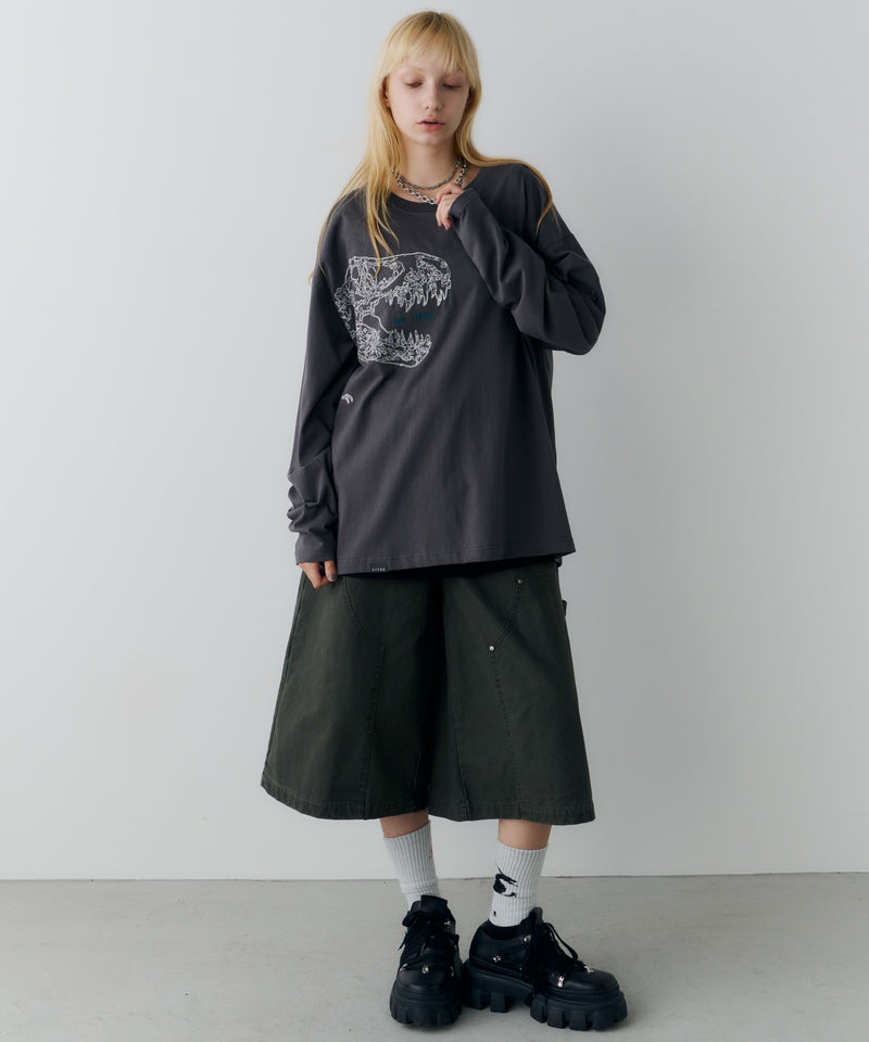 AIVER　レックス刺繍L/S TEE
