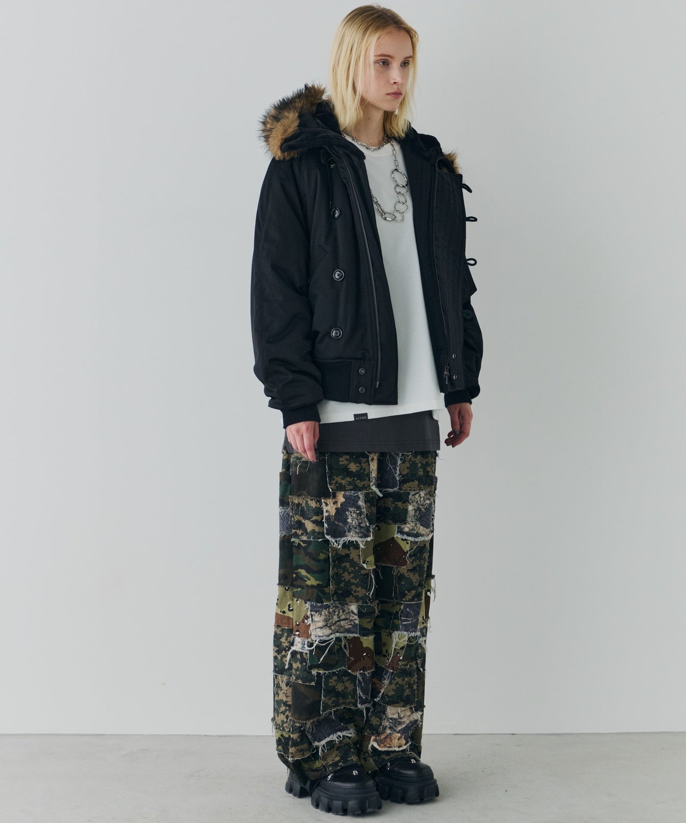 AIVER N-2Bフライトブルゾン ブラック S AIVER N-2Bフライトブルゾン